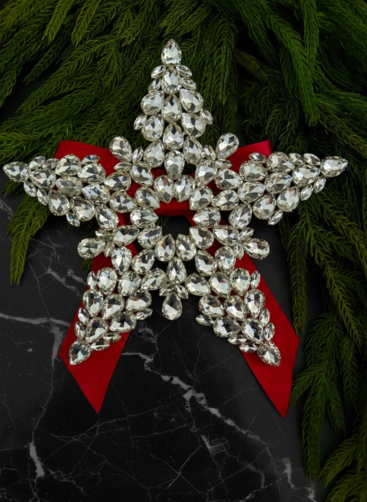 Crystal Star Christmas Tree Topper | Rhinestone & Luxury Tree Topper