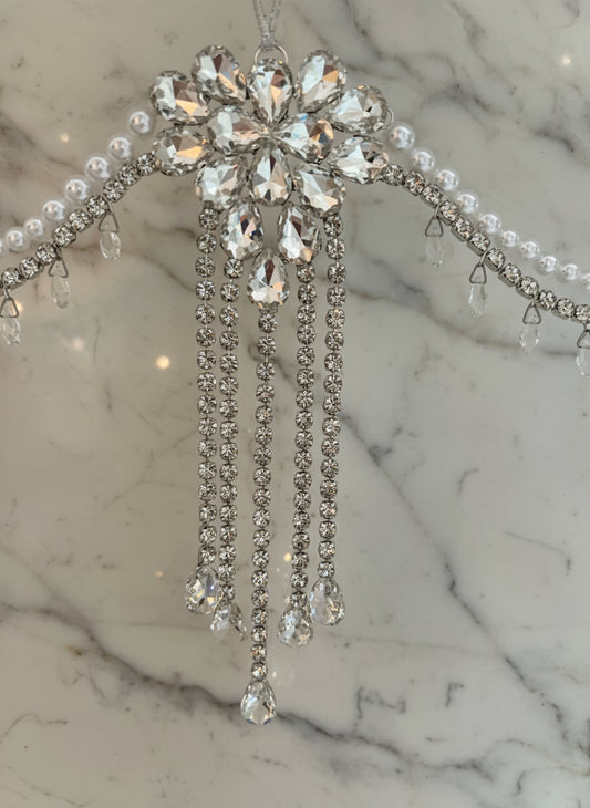 Mantel Swag Garland | Luxury Crystal Fireplace Garland | Elegant Holiday Decor