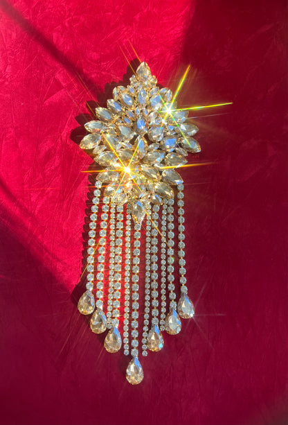 Custom Victorian Crystal Staircase Garland Set | Hand-Soldered Luxury Swags & Medallions | Heirloom Decor for Historic Homes