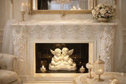 Luxury Crystal Mantel Garland | Rhinestone Fireplace Mantel Swag | Sparkly Christmas Garland | Elegant Handmade Holiday Decor