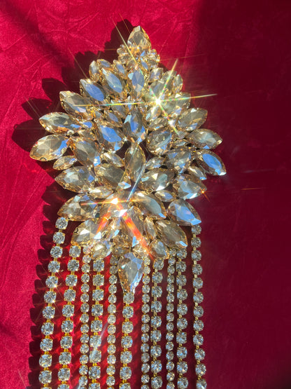 Custom Victorian Crystal Staircase Garland Set | Hand-Soldered Luxury Swags & Medallions | Heirloom Decor for Historic Homes