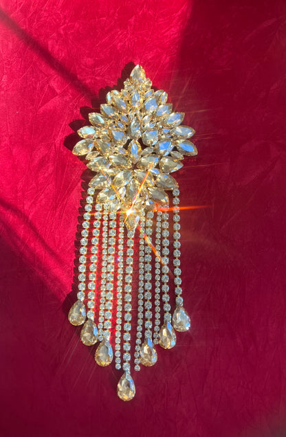 Custom Victorian Crystal Staircase Garland Set | Hand-Soldered Luxury Swags & Medallions | Heirloom Decor for Historic Homes