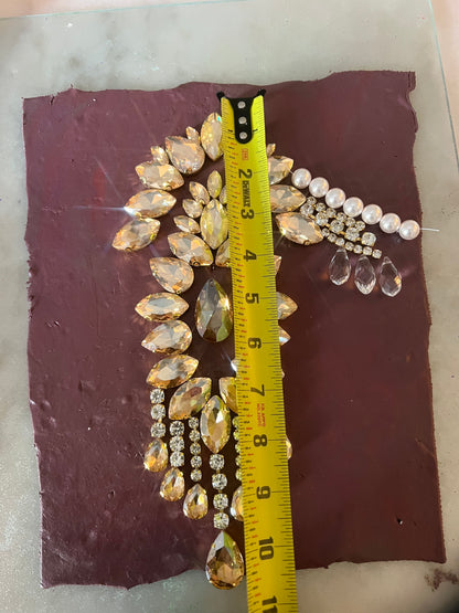 Custom Victorian Crystal Staircase Garland Set | Hand-Soldered Luxury Swags & Medallions | Heirloom Decor for Historic Homes