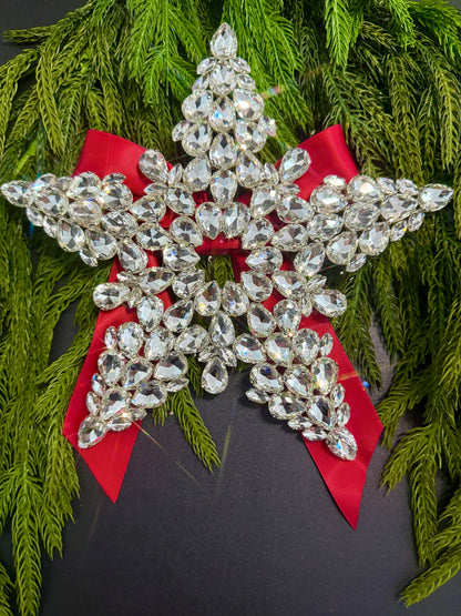 Crystal Star Christmas Tree Topper | Rhinestone & Luxury Tree Topper