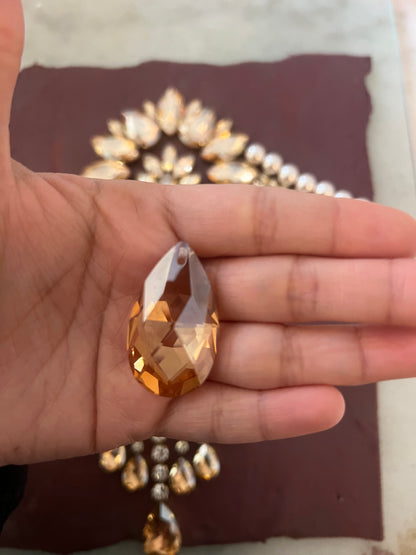 Custom Victorian Crystal Staircase Garland Set | Hand-Soldered Luxury Swags & Medallions | Heirloom Decor for Historic Homes