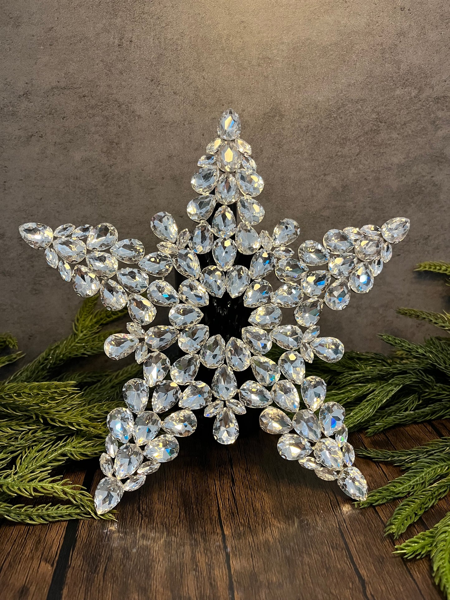 Crystal Star Christmas Tree Topper | Rhinestone & Luxury Tree Topper