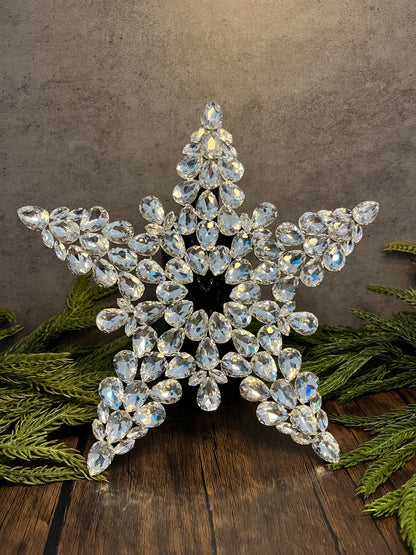 Crystal Star Christmas Tree Topper | Rhinestone & Luxury Tree Topper