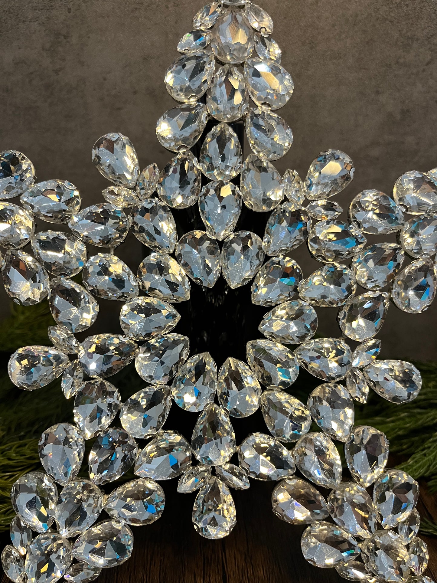Crystal Star Christmas Tree Topper | Rhinestone & Luxury Tree Topper