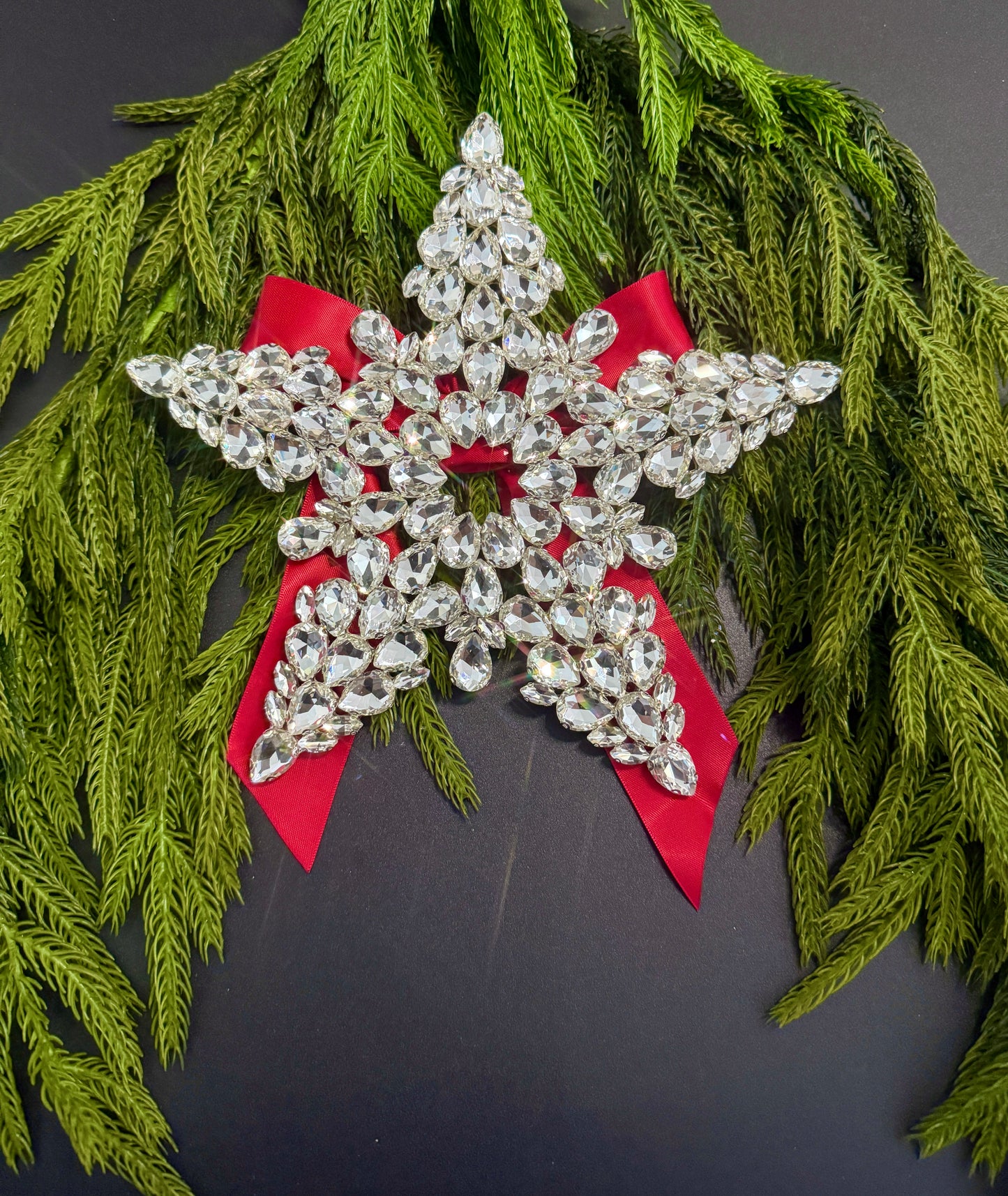Crystal Star Christmas Tree Topper | Rhinestone & Luxury Tree Topper