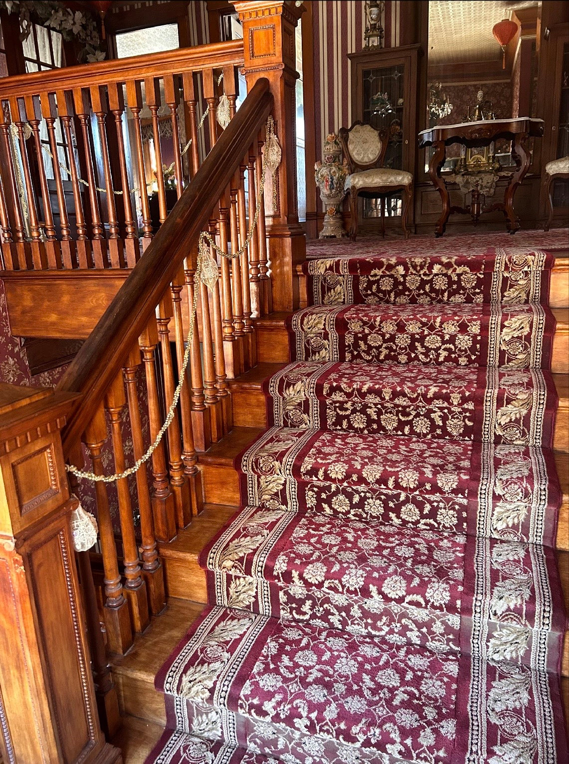 Custom Victorian Crystal Staircase Garland Set | Hand-Soldered Luxury Swags & Medallions | Heirloom Decor for Historic Homes