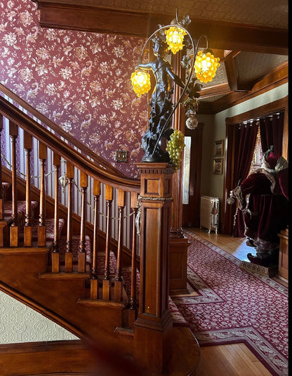 Custom Victorian Crystal Staircase Garland Set | Hand-Soldered Luxury Swags & Medallions | Heirloom Decor for Historic Homes