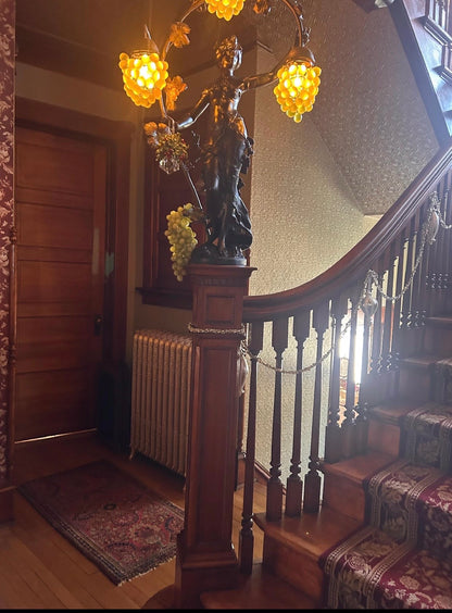 Custom Victorian Crystal Staircase Garland Set | Hand-Soldered Luxury Swags & Medallions | Heirloom Decor for Historic Homes