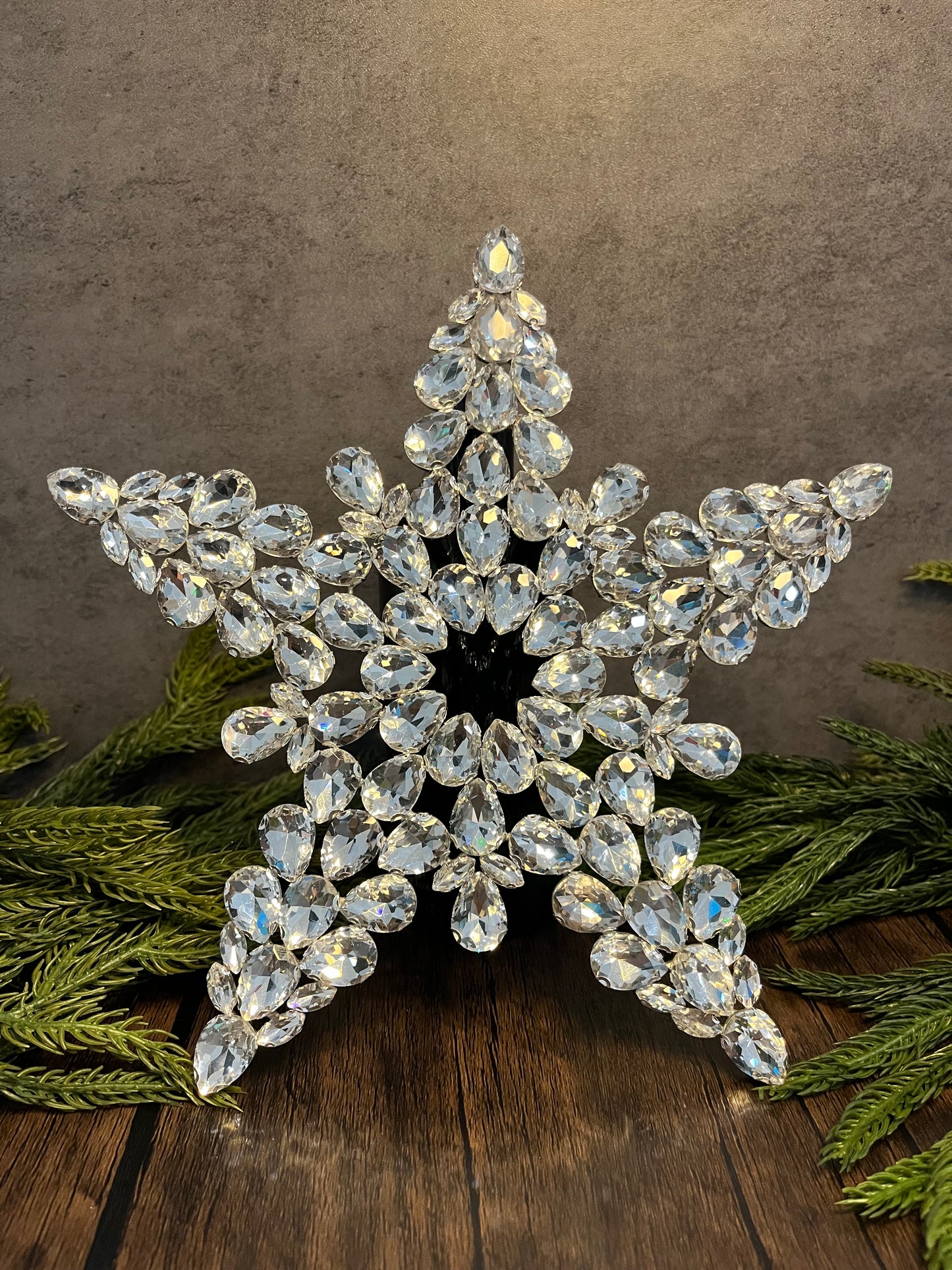 Crystal Star Christmas Tree Topper | Rhinestone & Luxury Tree Topper