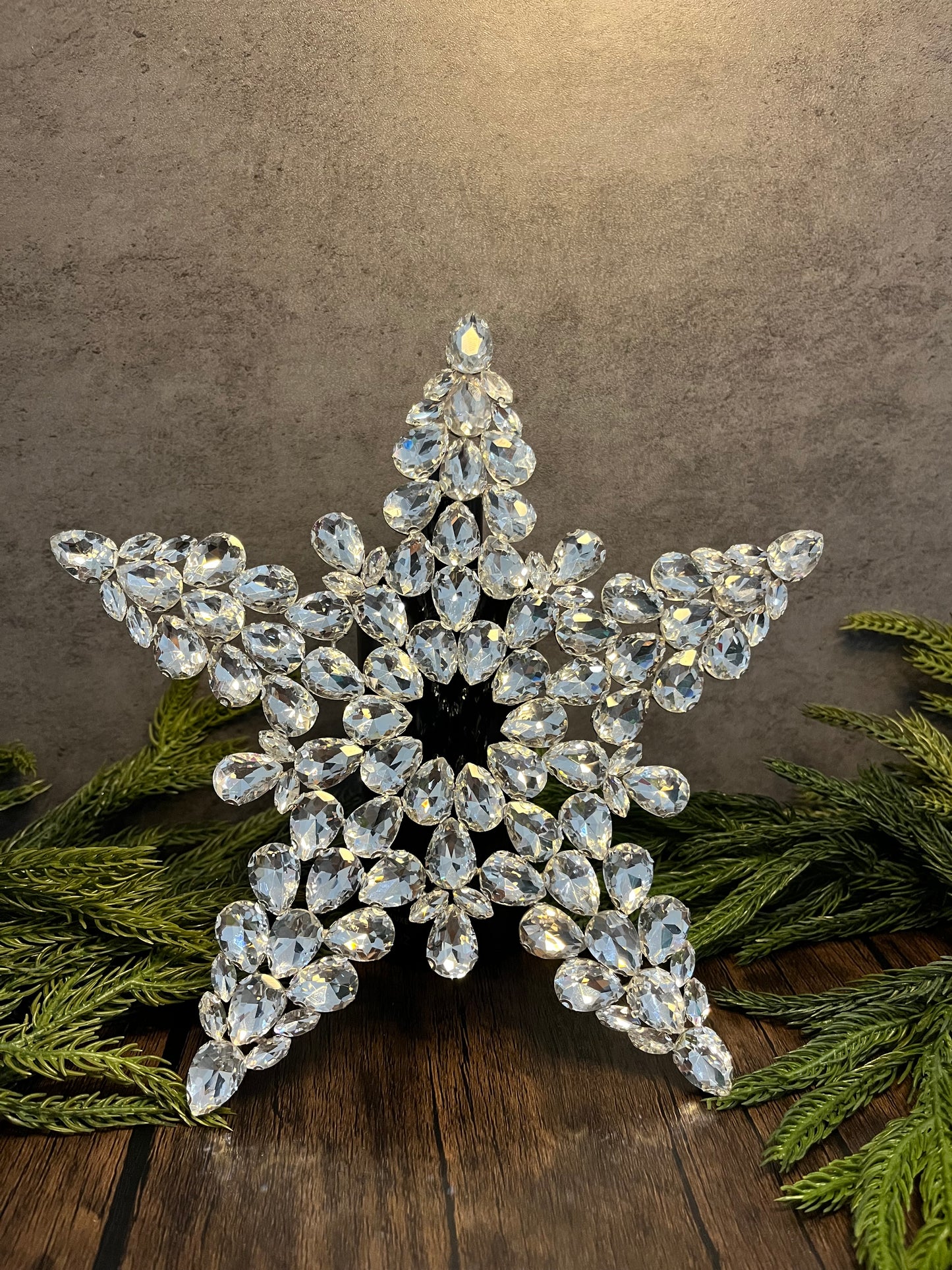 Crystal Star Christmas Tree Topper | Rhinestone & Luxury Tree Topper