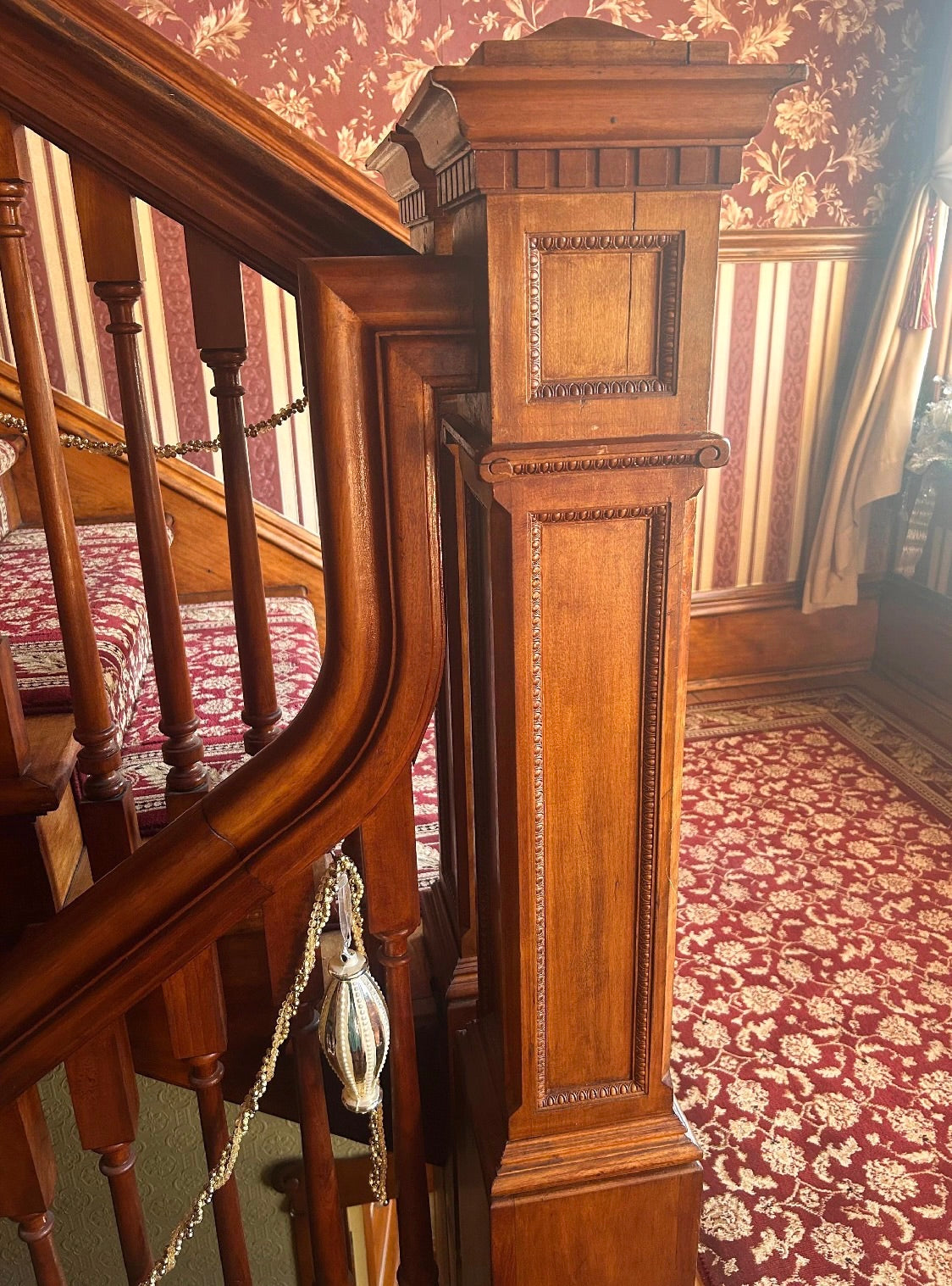 Custom Victorian Crystal Staircase Garland Set | Hand-Soldered Luxury Swags & Medallions | Heirloom Decor for Historic Homes