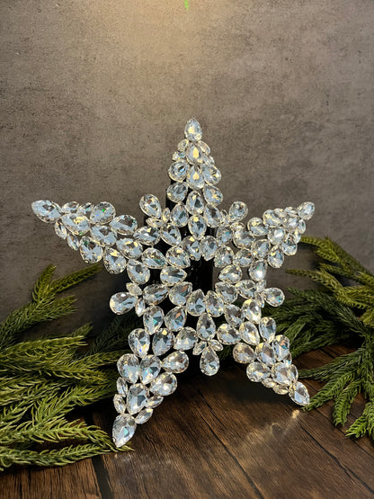 Crystal Star Christmas Tree Topper | Rhinestone & Luxury Tree Topper