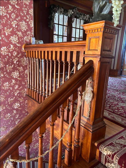 Custom Victorian Crystal Staircase Garland Set | Hand-Soldered Luxury Swags & Medallions | Heirloom Decor for Historic Homes