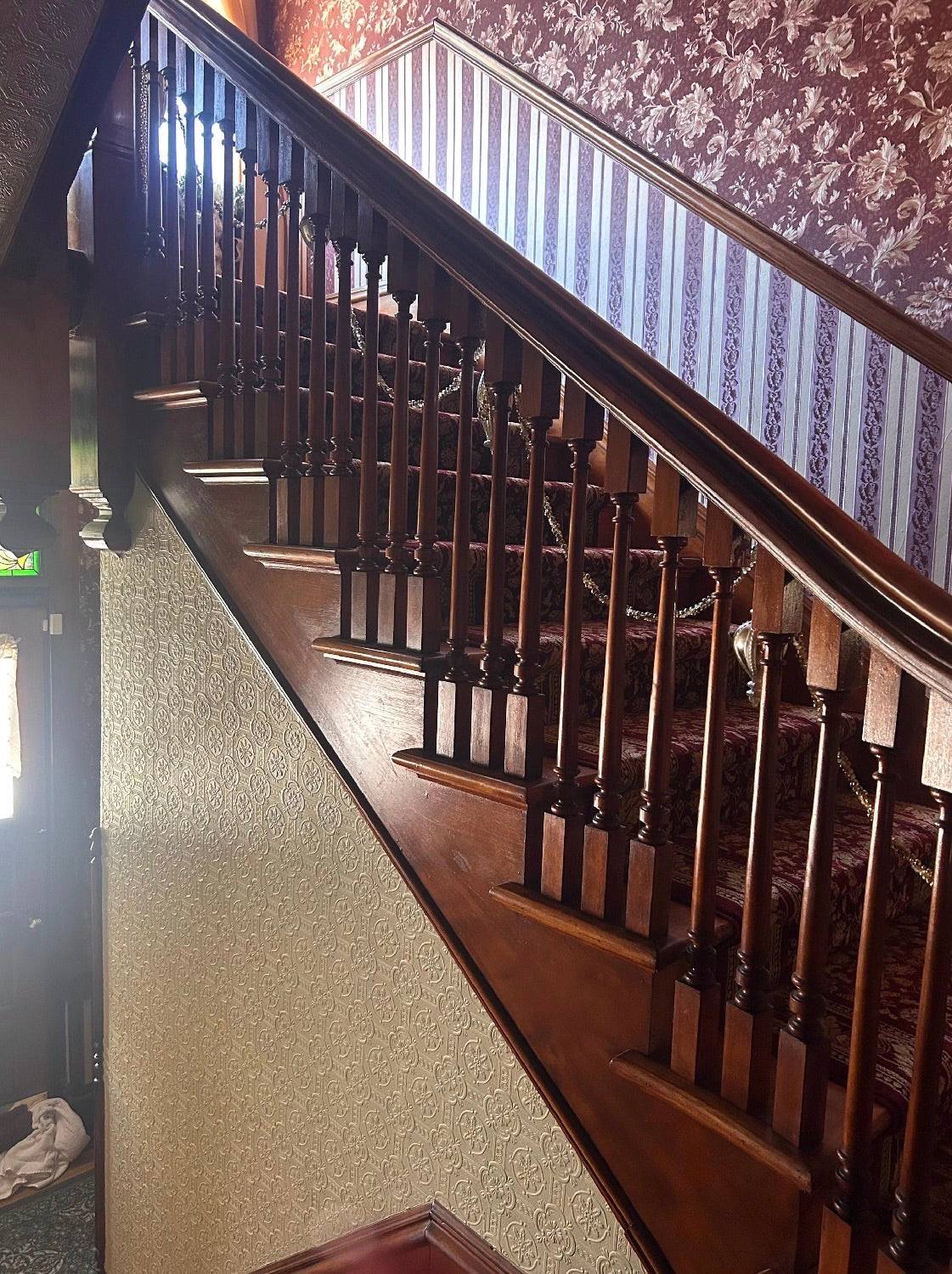 Custom Victorian Crystal Staircase Garland Set | Hand-Soldered Luxury Swags & Medallions | Heirloom Decor for Historic Homes