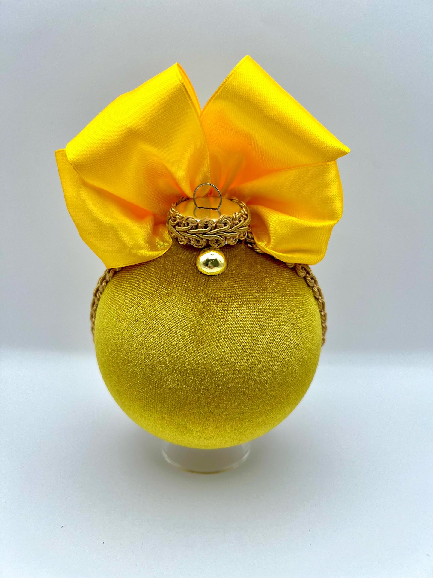 Handmade Gold Christmas Ornament: Elegant Holiday Tree Decor