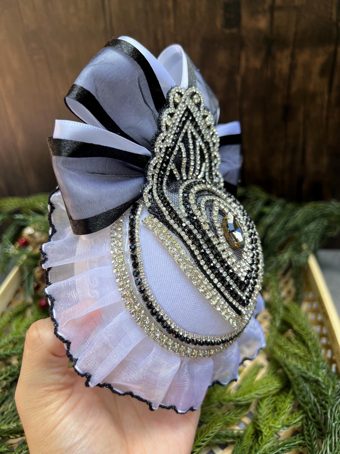 Handmade Gothic Halloween Ornament: Spooky Tree Bauble