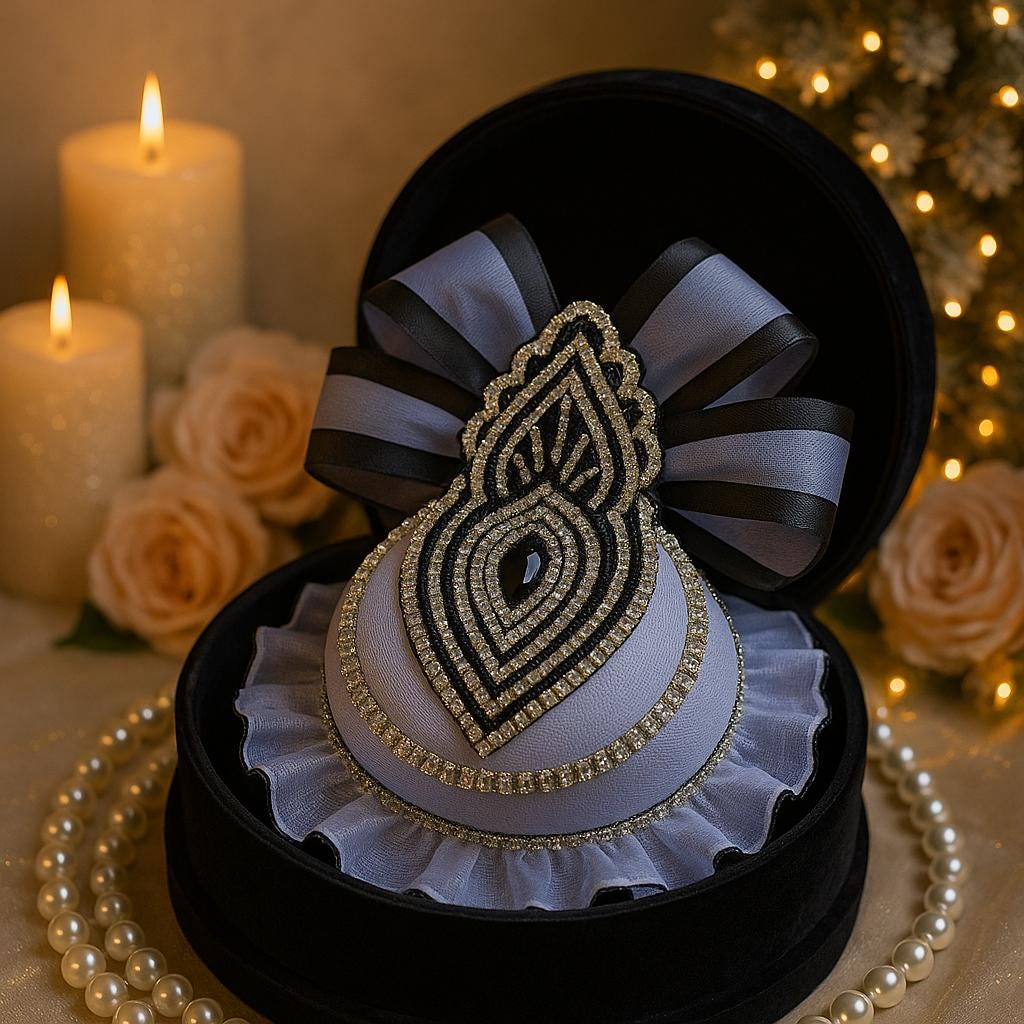 Handmade Gothic Halloween Ornament: Spooky Tree Bauble