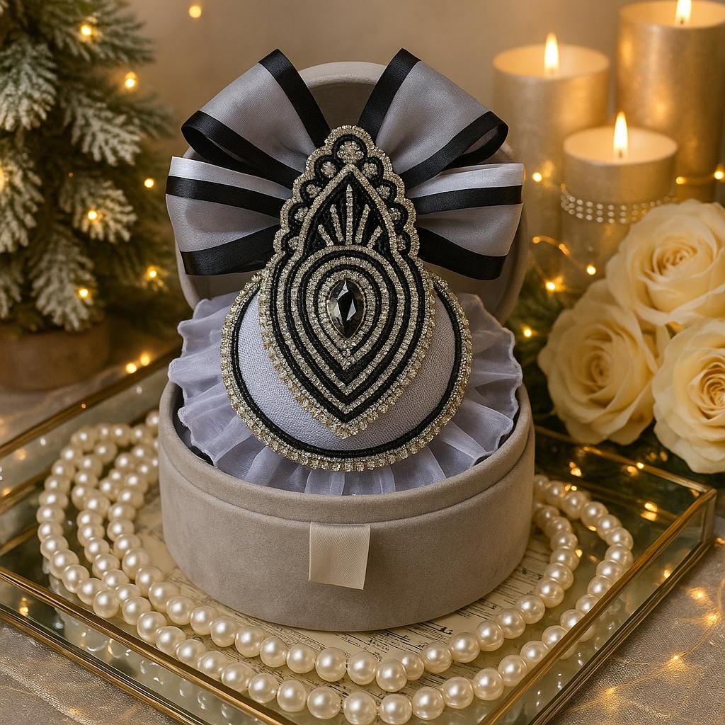 Handmade Gothic Halloween Ornament: Spooky Tree Bauble