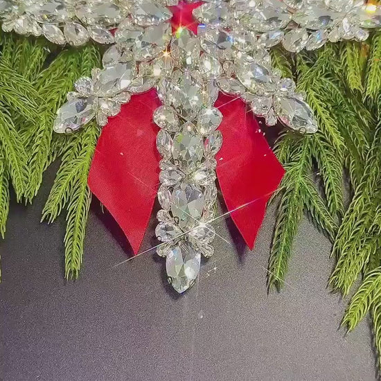 Handmade Crystal Bethlehem Star Tree Topper: Elegant Christmas Decor