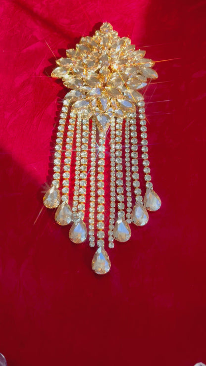 Custom Victorian Crystal Staircase Garland Set | Hand-Soldered Luxury Swags & Medallions | Heirloom Decor for Historic Homes