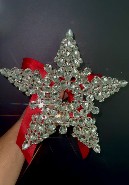Crystal Star Christmas Tree Topper | Rhinestone & Luxury Tree Topper